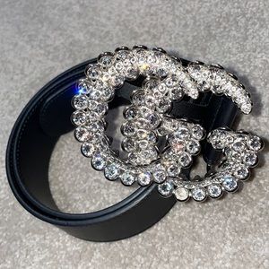 Gucci crystal belt